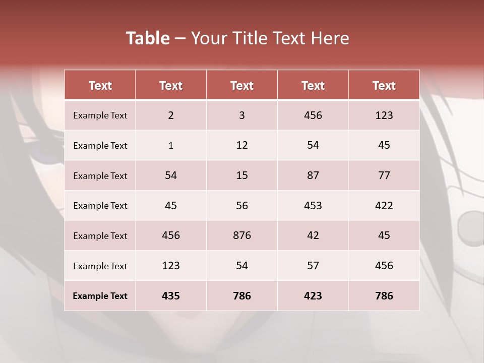 A Anime Character With Blue Eyes And Long Hair PowerPoint Template