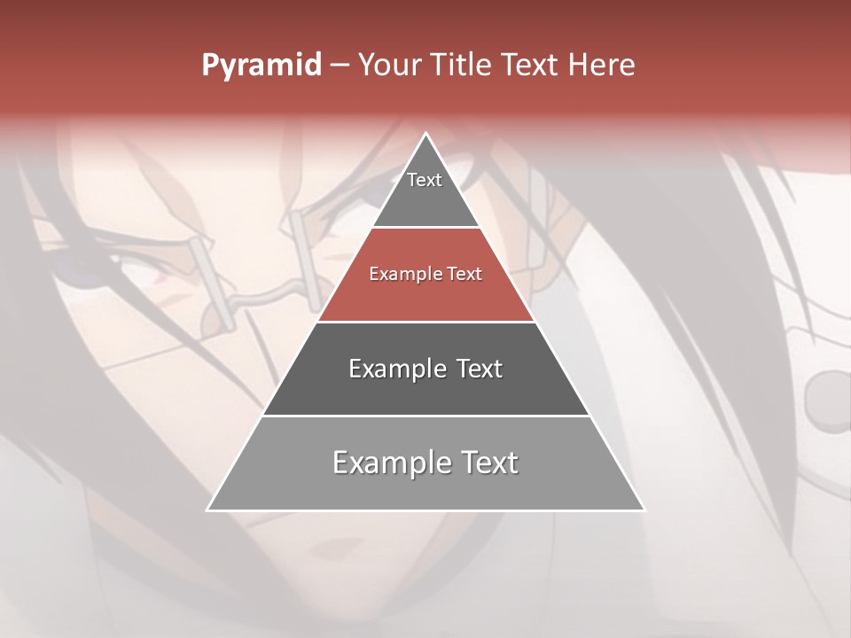 A Anime Character With Blue Eyes And Long Hair PowerPoint Template