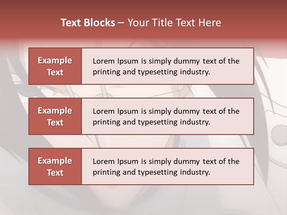 A Anime Character With Blue Eyes And Long Hair PowerPoint Template
