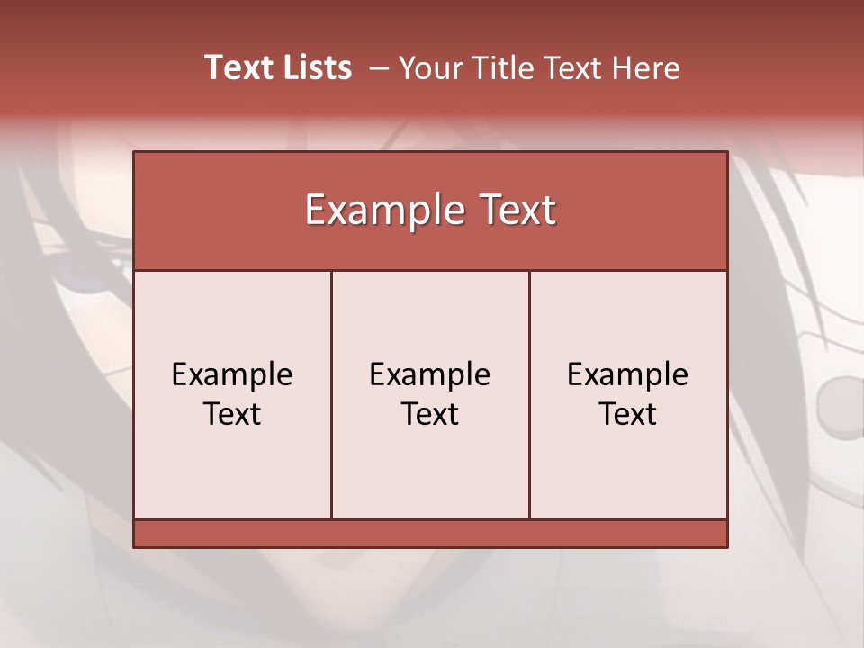 A Anime Character With Blue Eyes And Long Hair PowerPoint Template