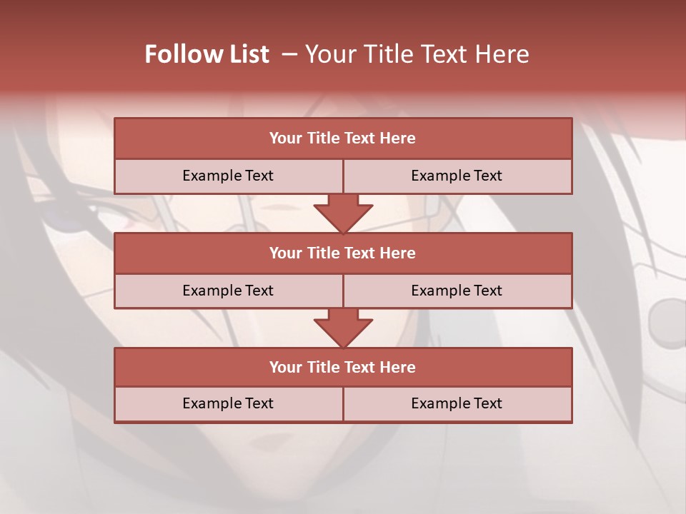 A Anime Character With Blue Eyes And Long Hair PowerPoint Template
