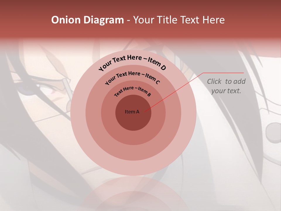 A Anime Character With Blue Eyes And Long Hair PowerPoint Template