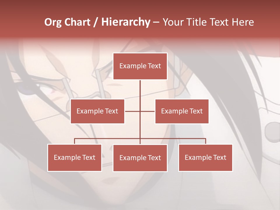A Anime Character With Blue Eyes And Long Hair PowerPoint Template
