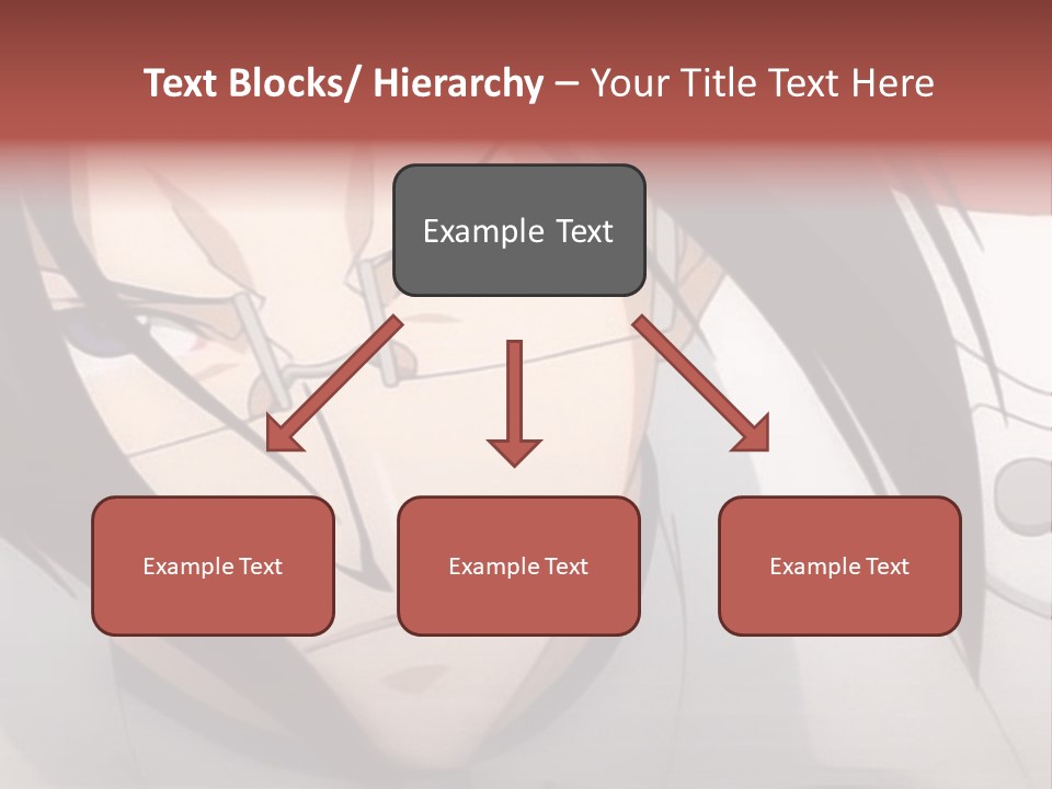 A Anime Character With Blue Eyes And Long Hair PowerPoint Template