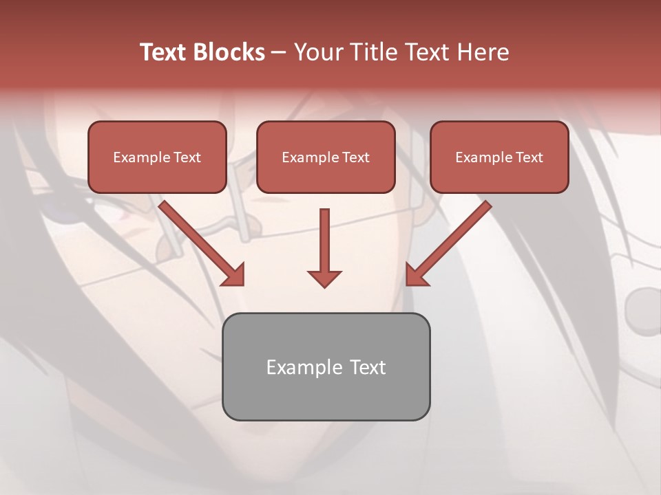 A Anime Character With Blue Eyes And Long Hair PowerPoint Template