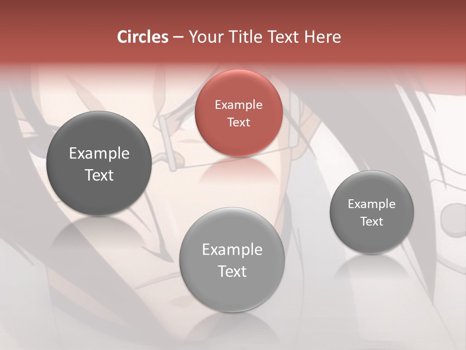 A Anime Character With Blue Eyes And Long Hair PowerPoint Template