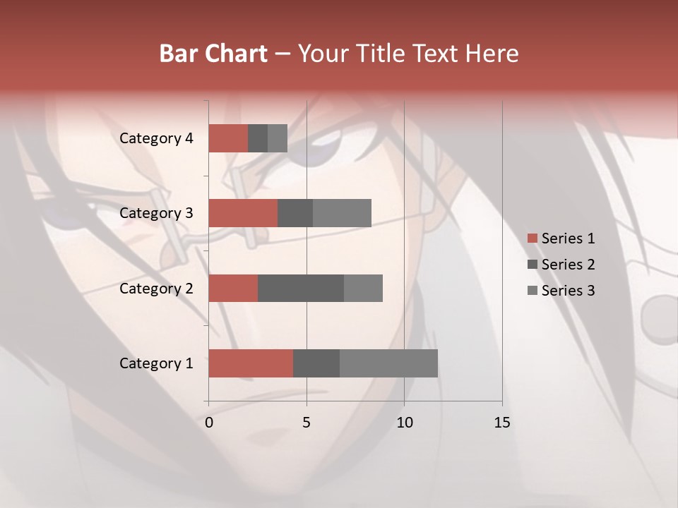 A Anime Character With Blue Eyes And Long Hair PowerPoint Template