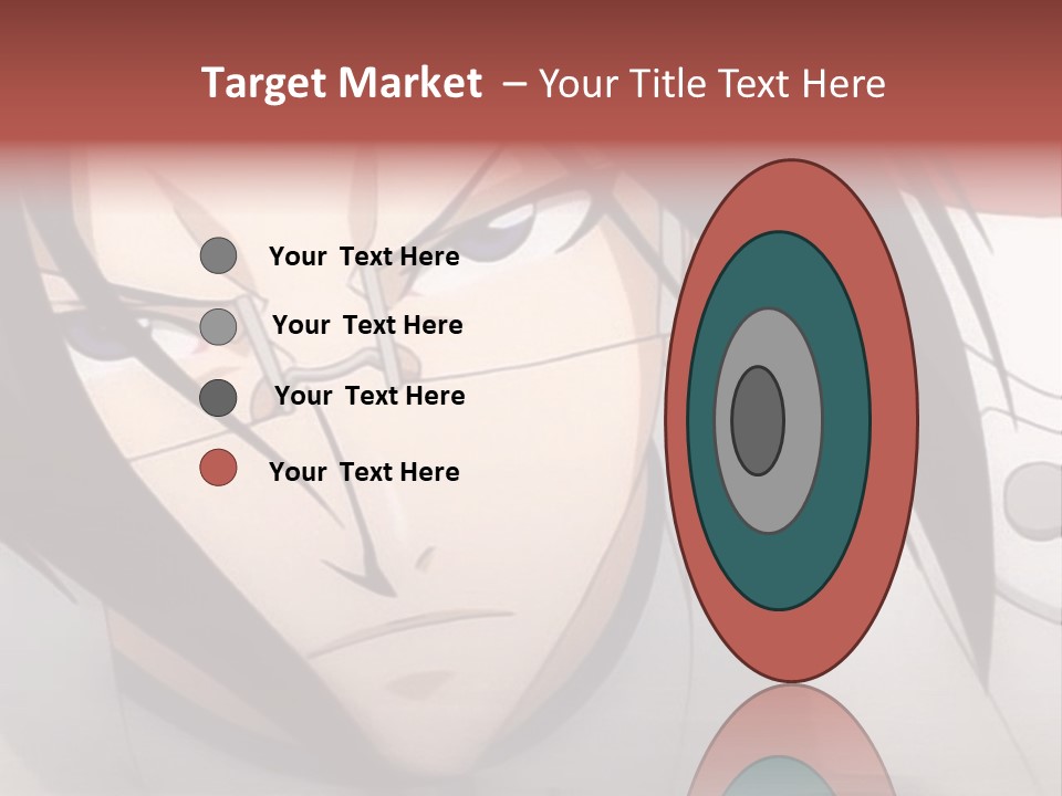 A Anime Character With Blue Eyes And Long Hair PowerPoint Template