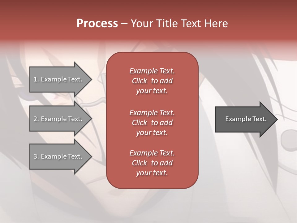 A Anime Character With Blue Eyes And Long Hair PowerPoint Template