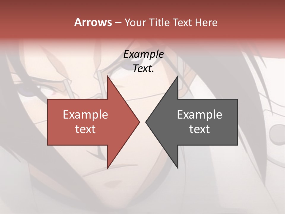 A Anime Character With Blue Eyes And Long Hair PowerPoint Template