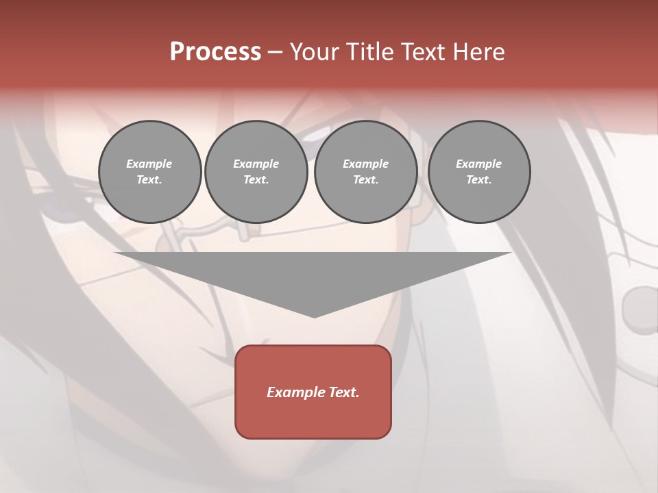 A Anime Character With Blue Eyes And Long Hair PowerPoint Template