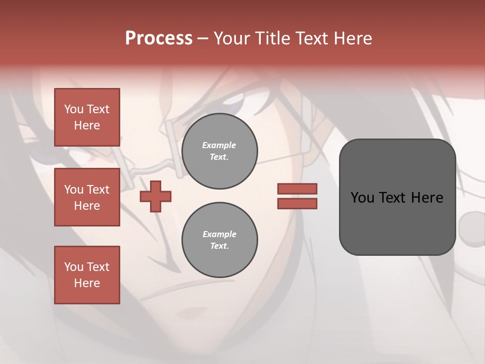 A Anime Character With Blue Eyes And Long Hair PowerPoint Template