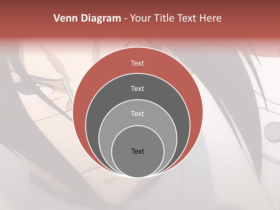 A Anime Character With Blue Eyes And Long Hair PowerPoint Template