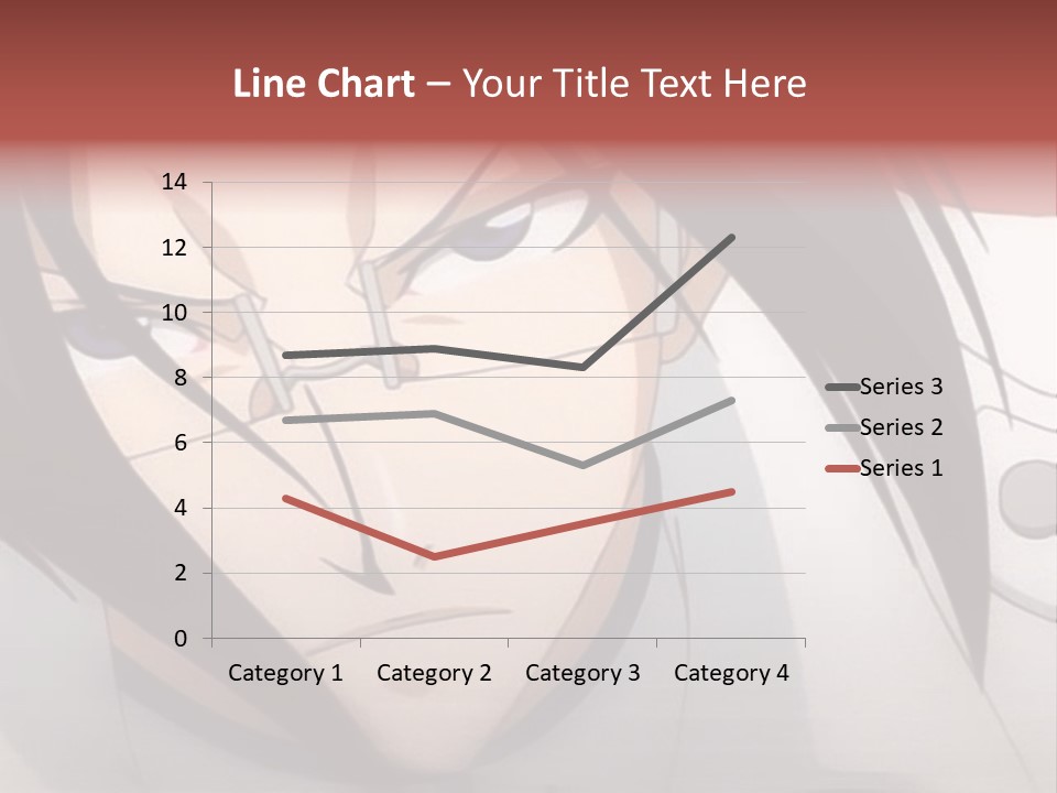 A Anime Character With Blue Eyes And Long Hair PowerPoint Template