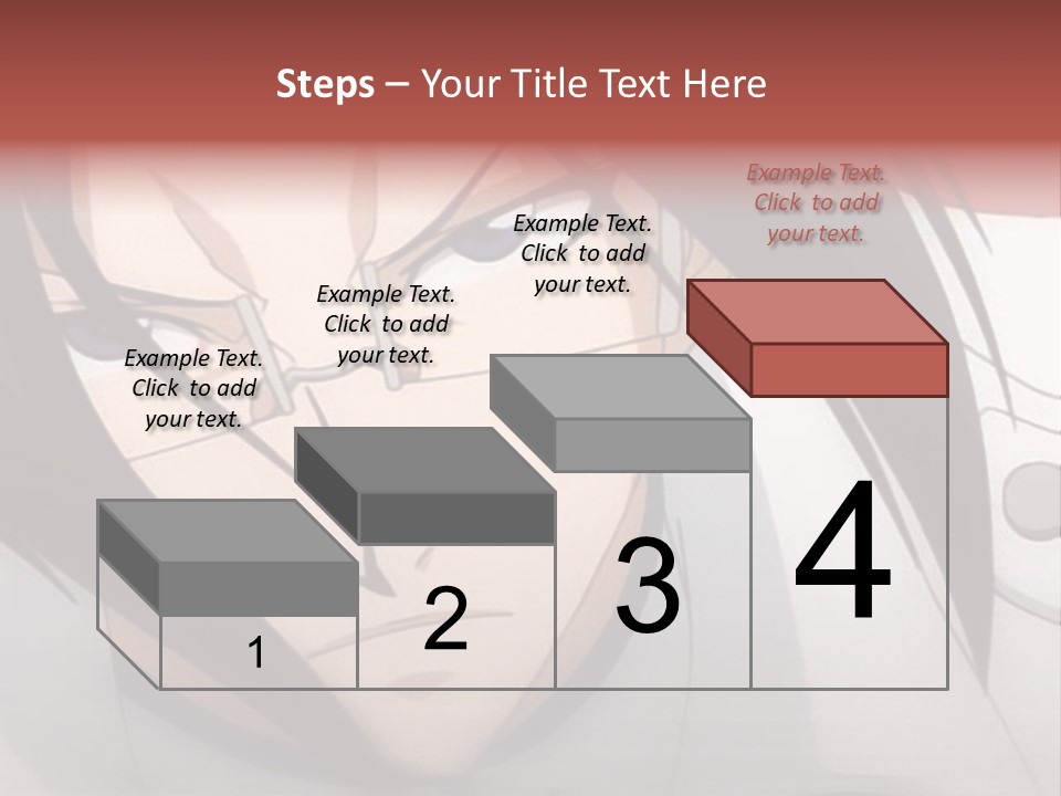 A Anime Character With Blue Eyes And Long Hair PowerPoint Template