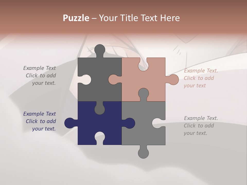 A Anime Character With Blue Eyes And A White Head PowerPoint Template