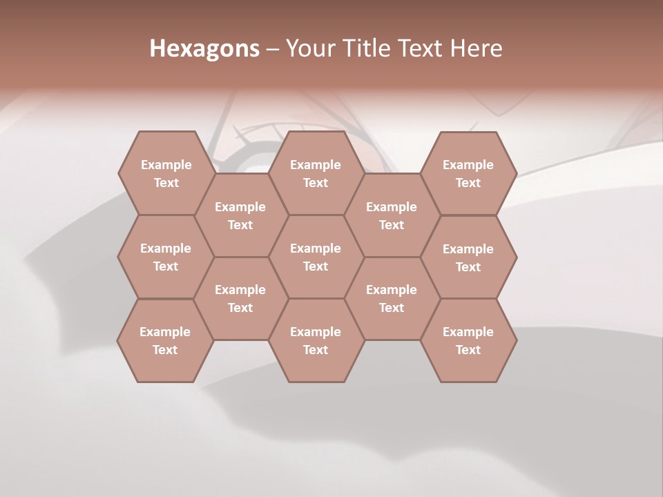 A Anime Character With Blue Eyes And A White Head PowerPoint Template