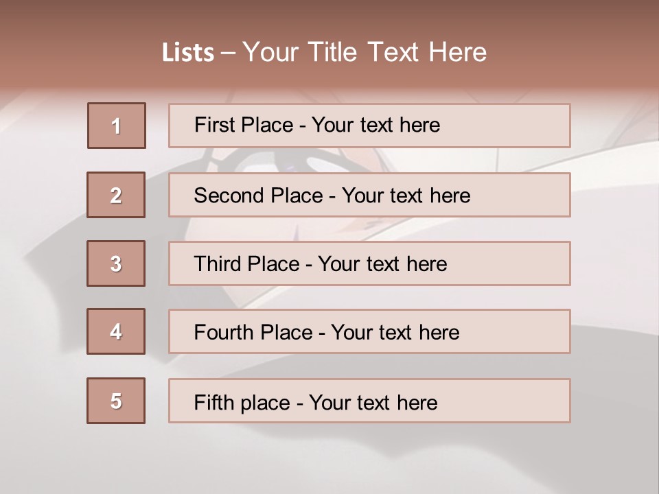 A Anime Character With Blue Eyes And A White Head PowerPoint Template