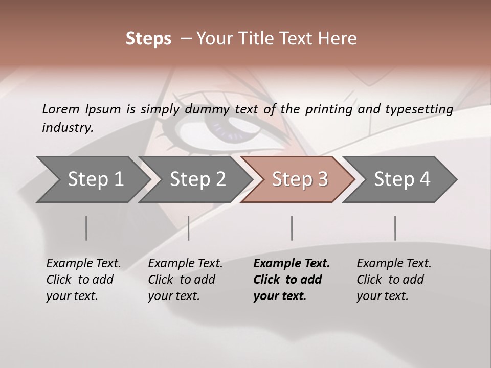A Anime Character With Blue Eyes And A White Head PowerPoint Template