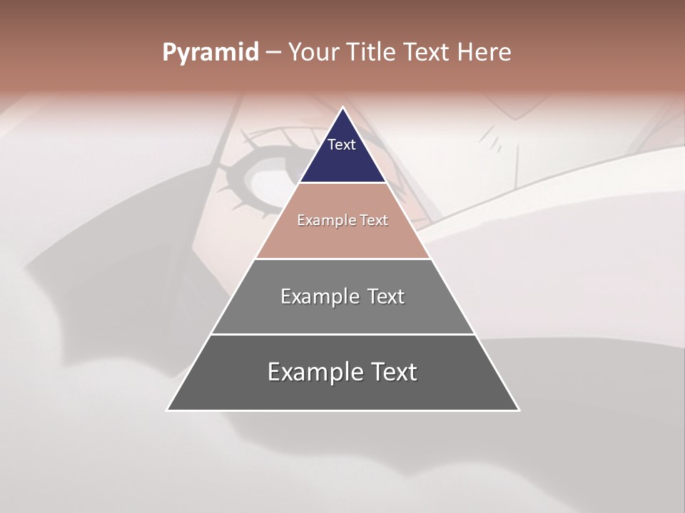 A Anime Character With Blue Eyes And A White Head PowerPoint Template