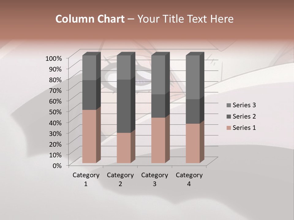 A Anime Character With Blue Eyes And A White Head PowerPoint Template
