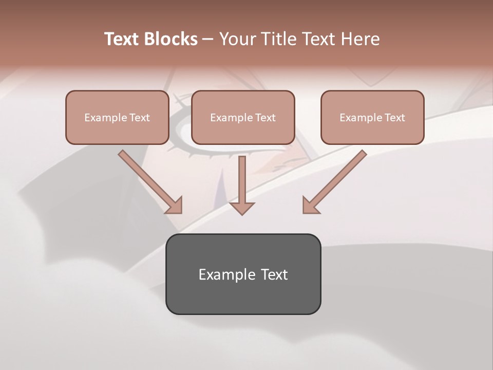 A Anime Character With Blue Eyes And A White Head PowerPoint Template