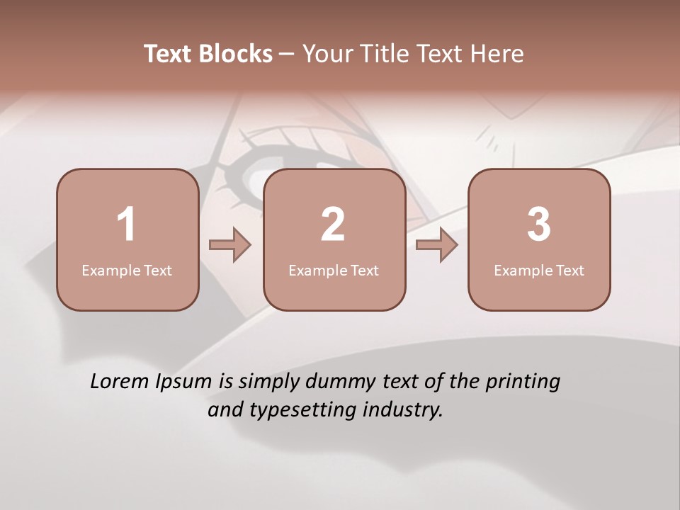 A Anime Character With Blue Eyes And A White Head PowerPoint Template