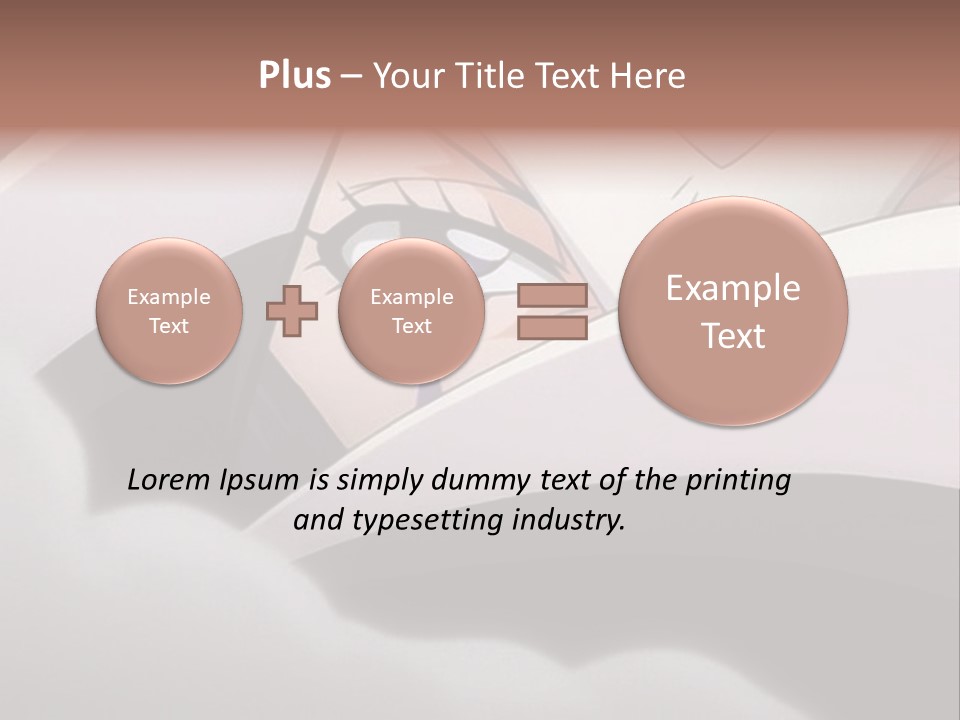 A Anime Character With Blue Eyes And A White Head PowerPoint Template