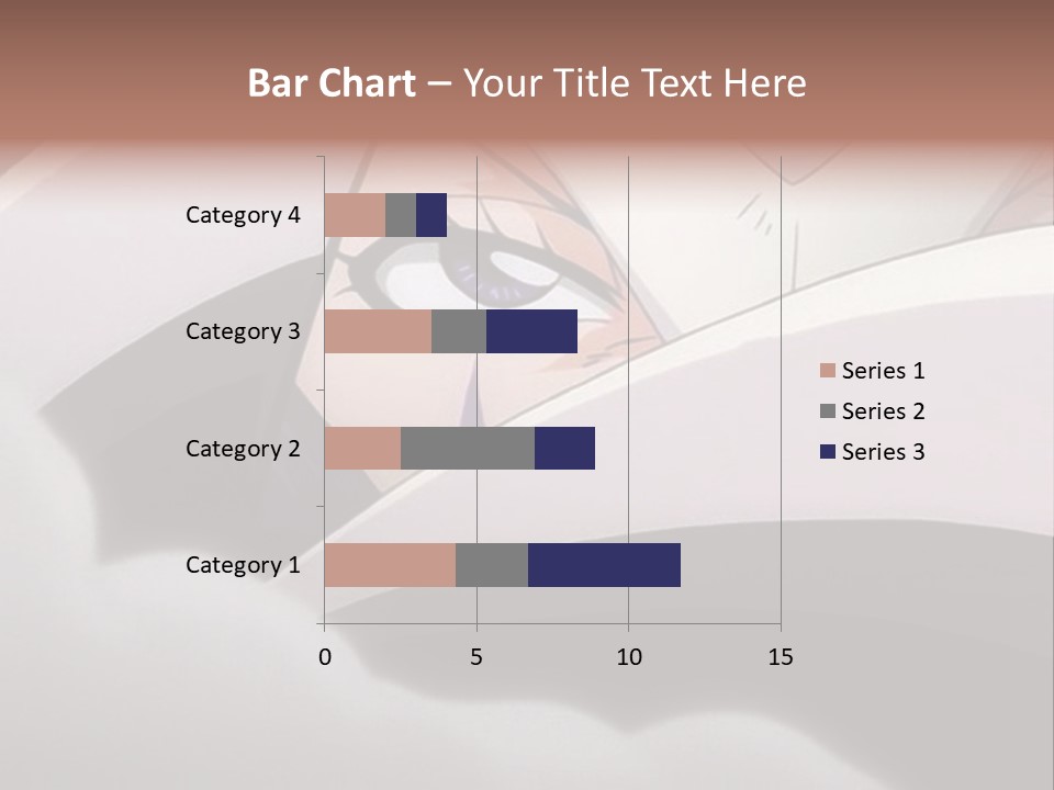 A Anime Character With Blue Eyes And A White Head PowerPoint Template