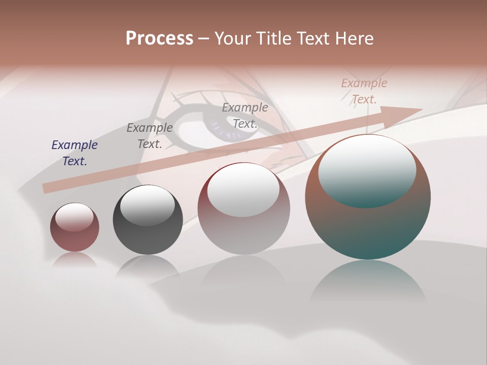 A Anime Character With Blue Eyes And A White Head PowerPoint Template