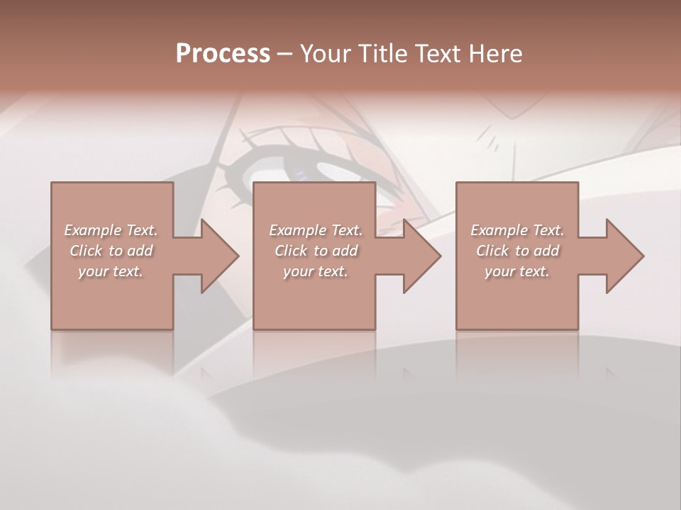 A Anime Character With Blue Eyes And A White Head PowerPoint Template