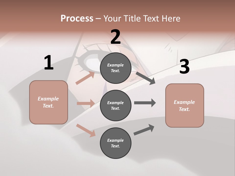 A Anime Character With Blue Eyes And A White Head PowerPoint Template