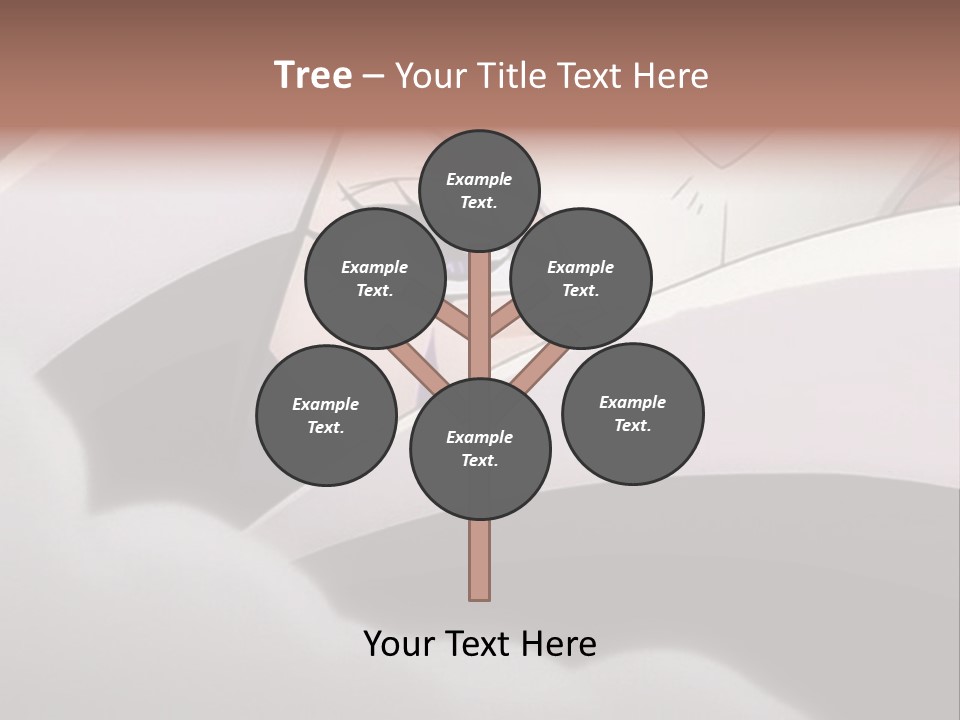 A Anime Character With Blue Eyes And A White Head PowerPoint Template