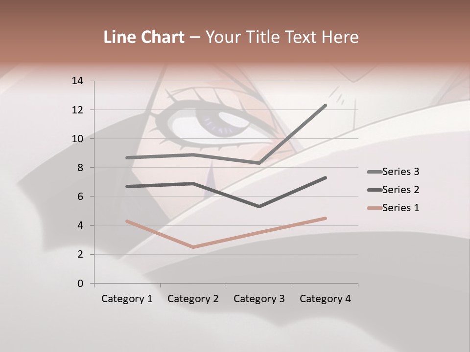 A Anime Character With Blue Eyes And A White Head PowerPoint Template