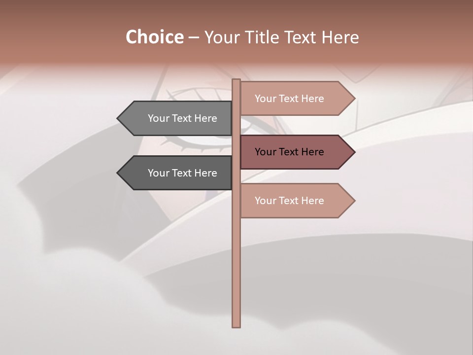 A Anime Character With Blue Eyes And A White Head PowerPoint Template