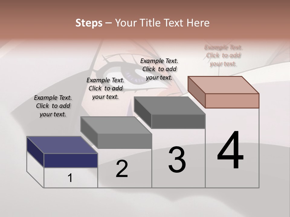 A Anime Character With Blue Eyes And A White Head PowerPoint Template