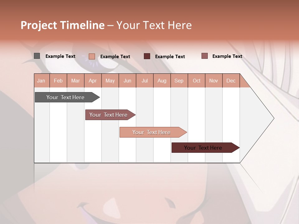 A Woman Crying With A Knife In Her Hand PowerPoint Template