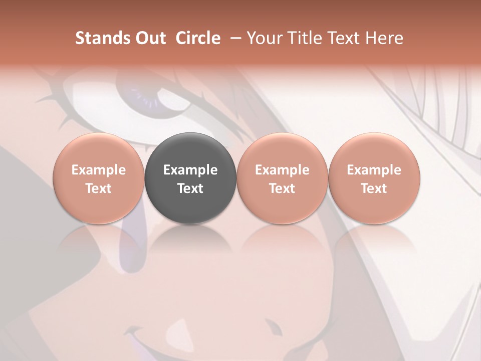 A Woman Crying With A Knife In Her Hand PowerPoint Template