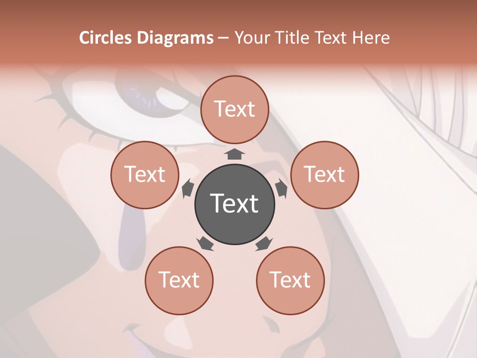 A Woman Crying With A Knife In Her Hand PowerPoint Template