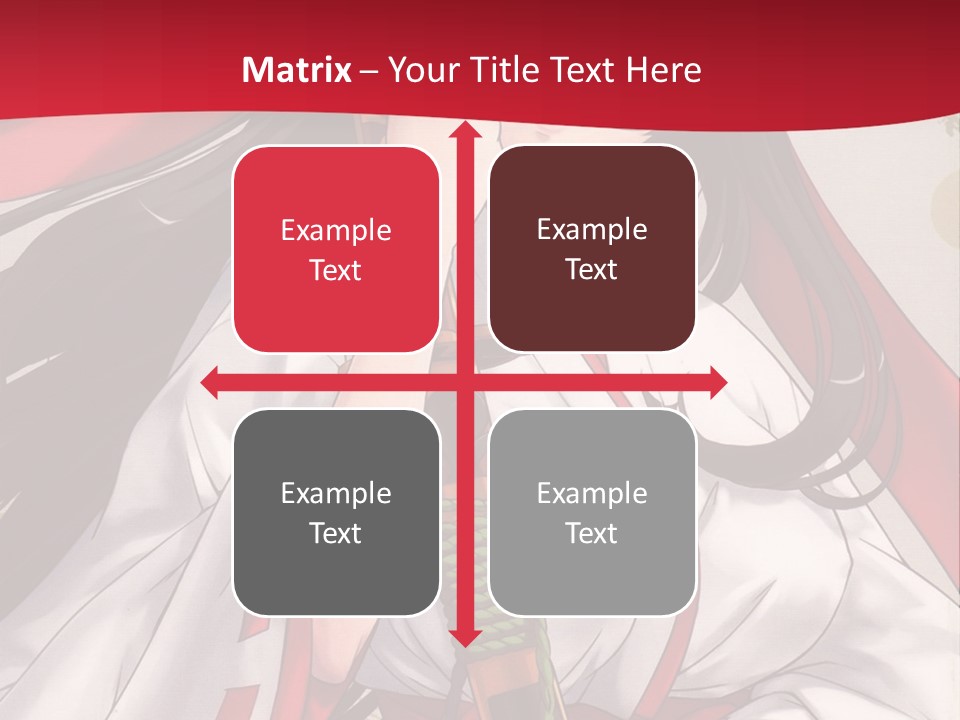 A Woman In A Red And White Dress Holding A Microphone PowerPoint Template