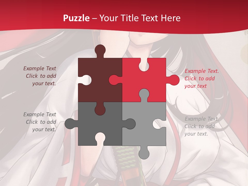 A Woman In A Red And White Dress Holding A Microphone PowerPoint Template