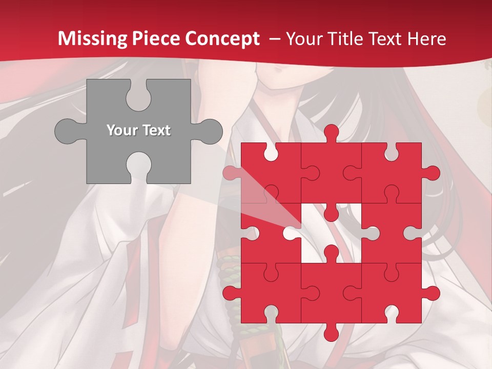 A Woman In A Red And White Dress Holding A Microphone PowerPoint Template