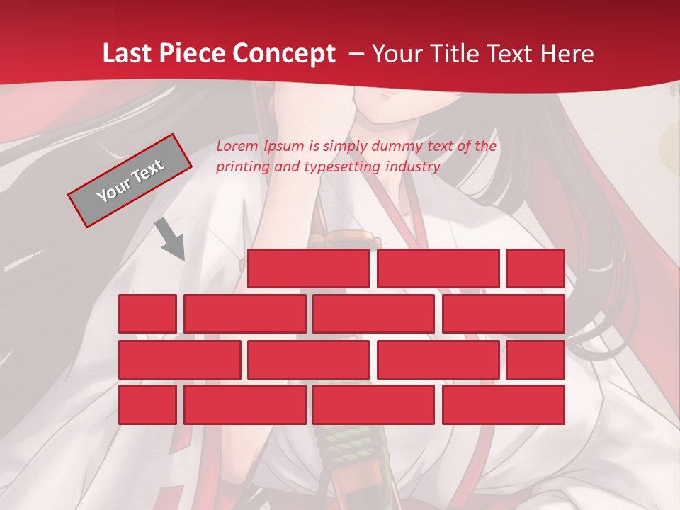 A Woman In A Red And White Dress Holding A Microphone PowerPoint Template