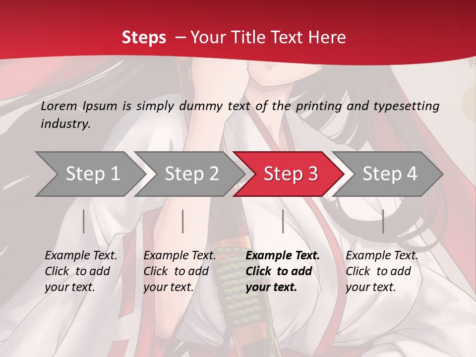 A Woman In A Red And White Dress Holding A Microphone PowerPoint Template