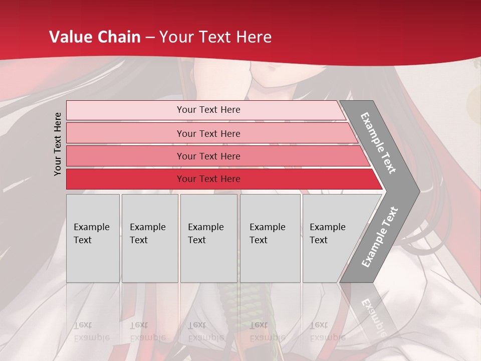 A Woman In A Red And White Dress Holding A Microphone PowerPoint Template