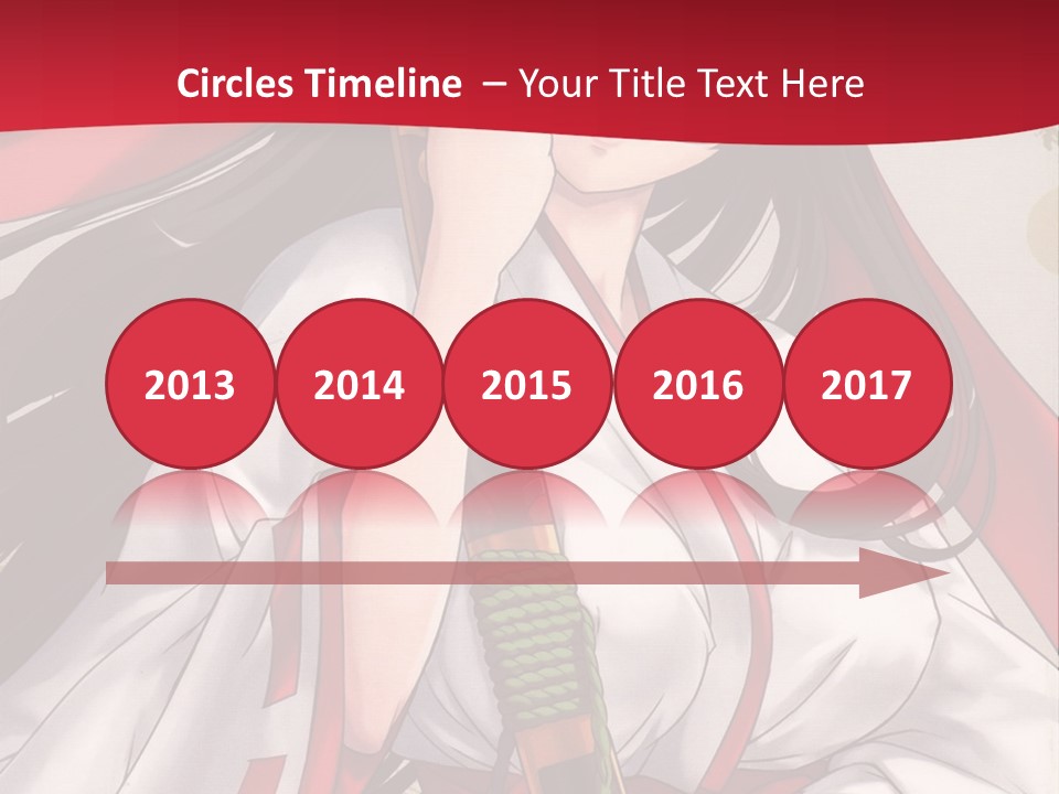 A Woman In A Red And White Dress Holding A Microphone PowerPoint Template