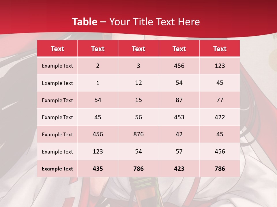 A Woman In A Red And White Dress Holding A Microphone PowerPoint Template