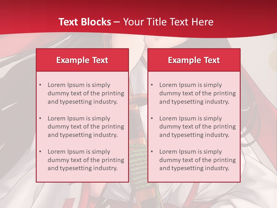 A Woman In A Red And White Dress Holding A Microphone PowerPoint Template