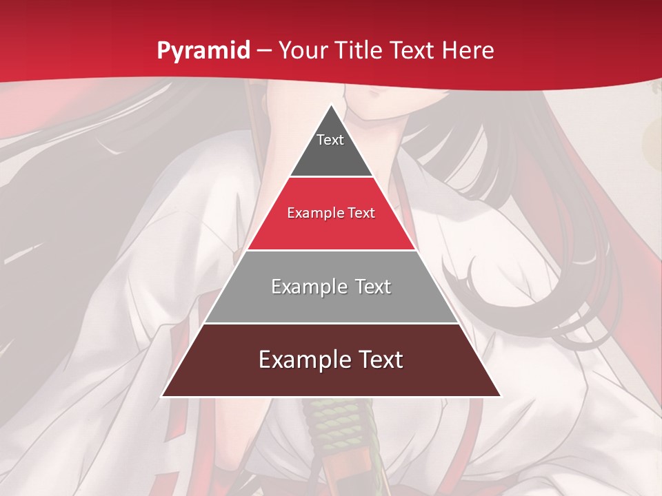 A Woman In A Red And White Dress Holding A Microphone PowerPoint Template