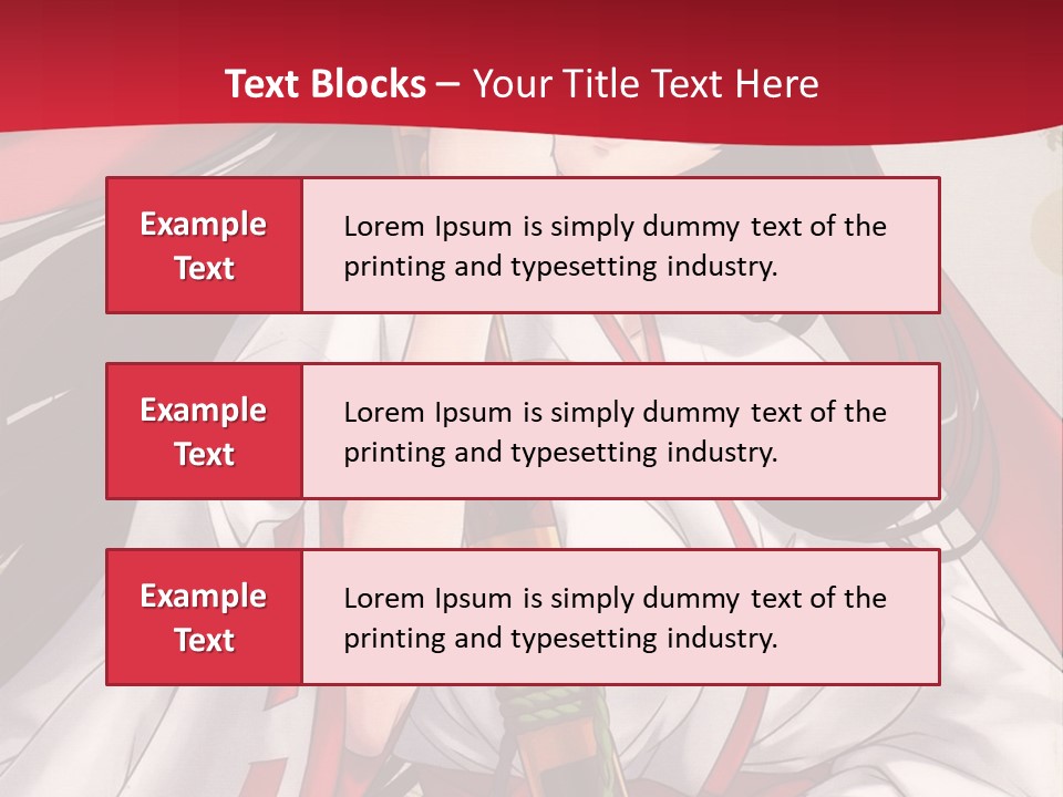 A Woman In A Red And White Dress Holding A Microphone PowerPoint Template